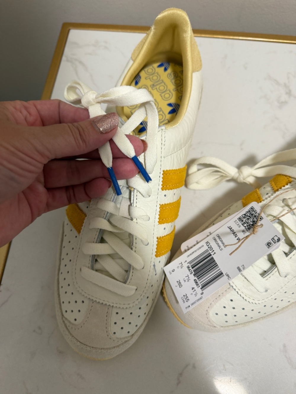 adidas Japan originals yellow stripe/sole. NWT no box. - Picture 4 of 6